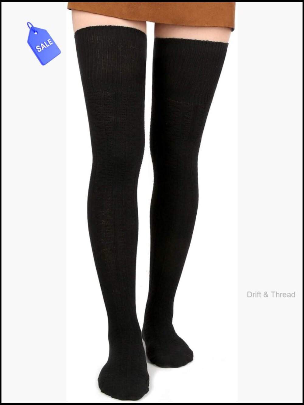 Extra Long Thigh High Socks Cotton Knit Over Knee Boot Stockings Leg Warmers